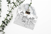 Cities coloring set - 12 pages, a Graphic by Lana Samokhina (Thumbnail 10 of 14)