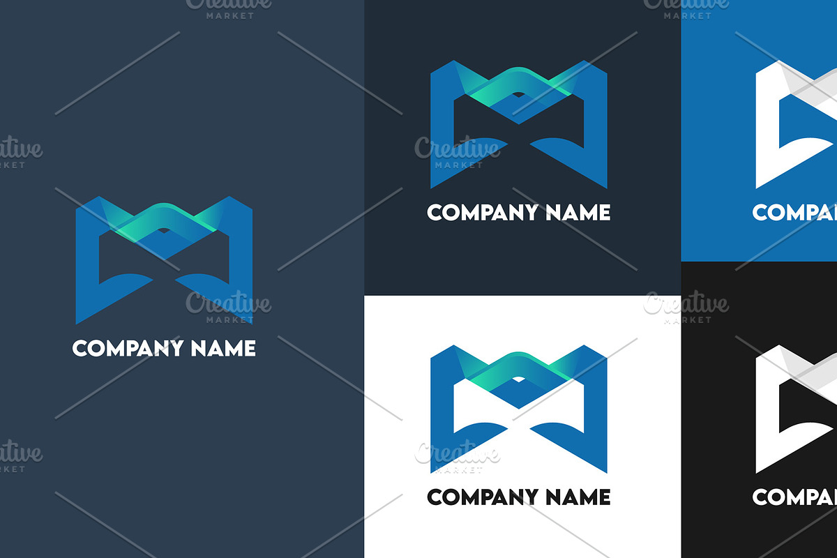 Modern abstract letter m letter logo, a Branding & Logo Template by graphics city