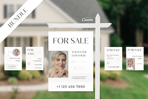 Real Estate Yard Signs BUNDLE