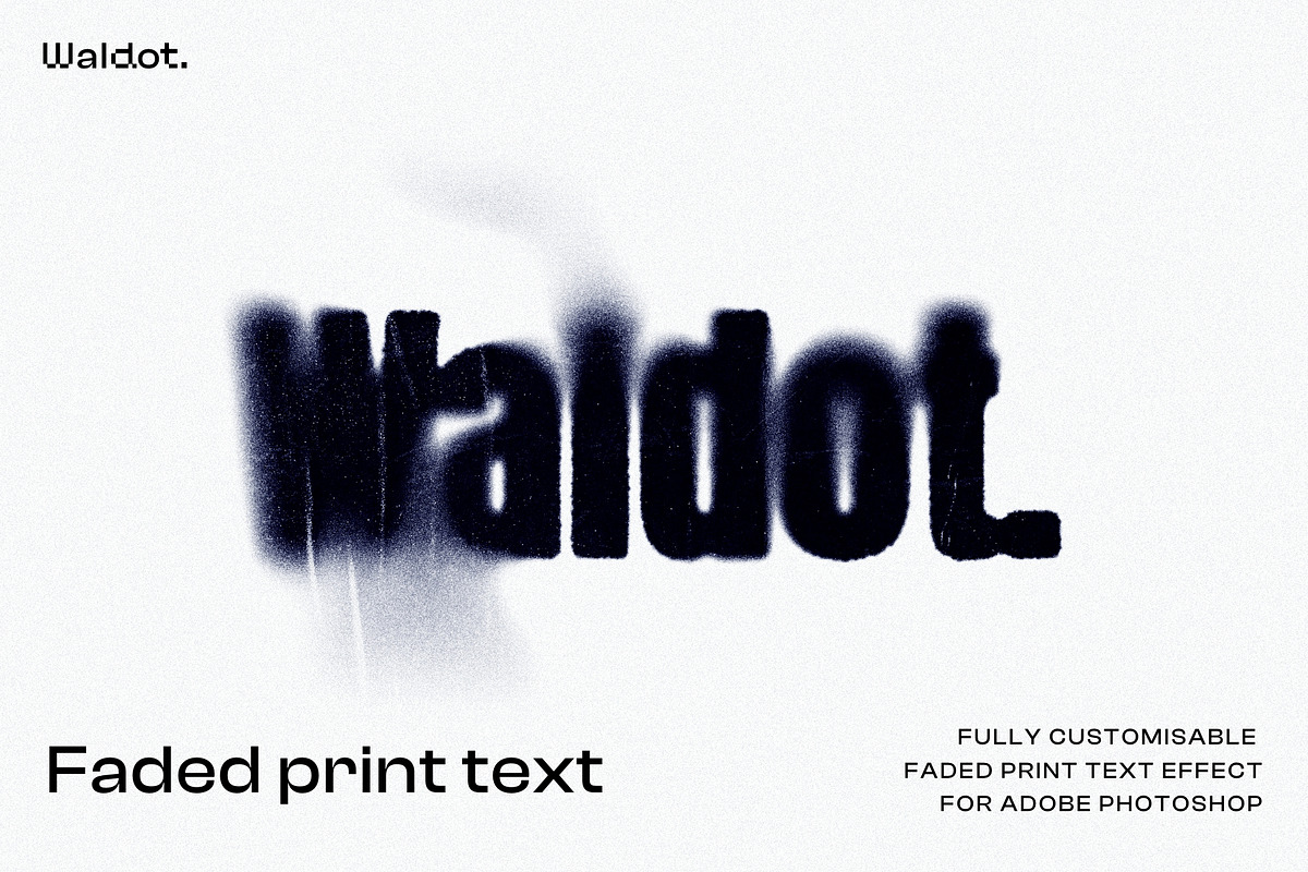 Faded print text, a Layer Style Add-On by Waldot (Photo 2 of 6)