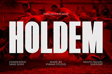 Holdem - Condensed Sans Serif Font