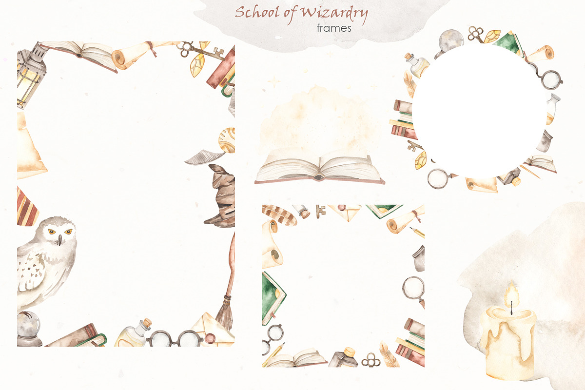 School of wizardry Watercolor, an Education Illustration by Marina Ermakova (Photo 8 of 13)