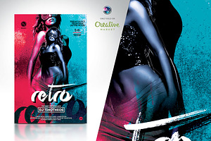 Retro Flyer Template, a Flyer Template by Amorjesu.com