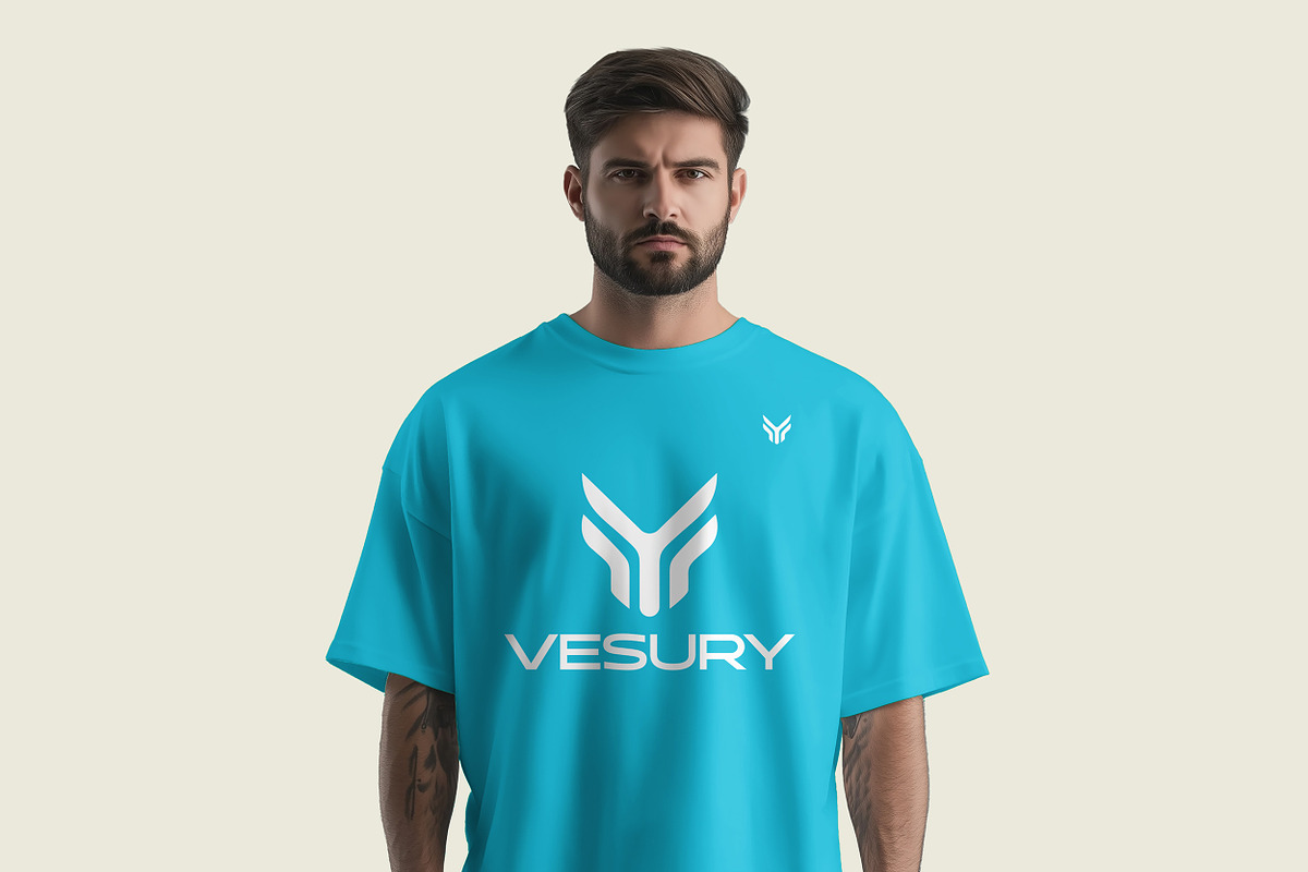Handsome Men T-shirt Mockup, a Shirt Mockup by INTENTFX (Photo 7 of 12)