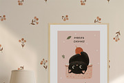 Christmas Curious Cats Collection, a Seasonal Illustration by Muse Artist (Thumbnail 2 of 13)
