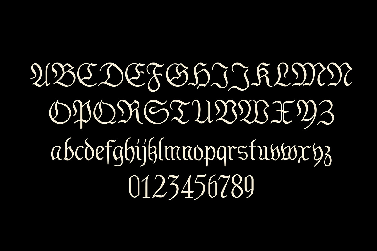 ED Vitinia, a Blackletter Font by Emyself Design (Photo 3 of 10)
