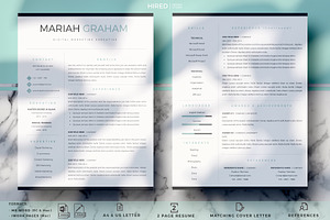 Modern Resume Design Cover Letter