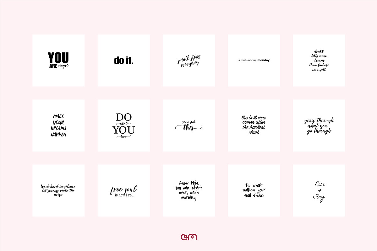 150 Quotes Bundle, a Social Media Template by AM Studio (Photo 8 of 15)