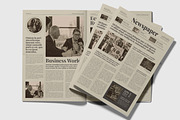 Vintage old Style Newspaper, a Magazine Template by MightyDesign (Thumbnail 2 of 8)