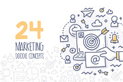 24 Marketing Doodle Concepts, a Technology Illustration by Rassko (Thumbnail 1 of 5)