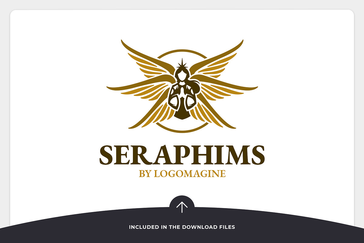 Seraphims - Angel Logo Template, a Branding & Logo Template by LOGOMAGINE (Photo 5 of 16)