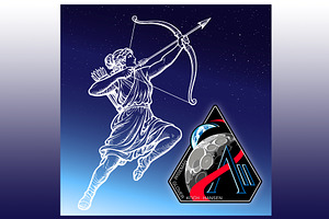 Artemis II moon mission patch