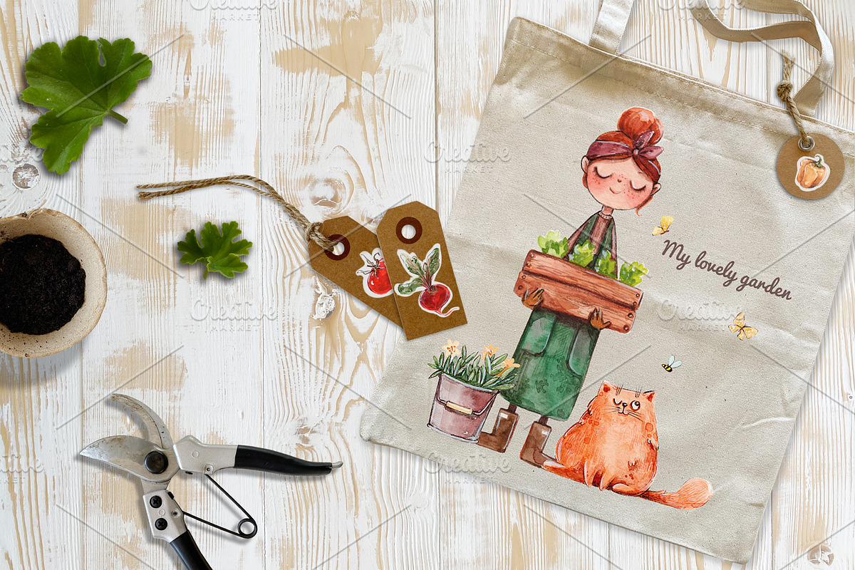 My lovely little Garden +4 patterns, an Illustration by Kristina Crocus (Photo 5 of 8)