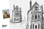 Pen and Ink Sketch Photoshop Action, an Action Add-On by Shovajit (Thumbnail 2 of 17)