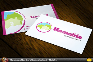 Homelife Business Card And Logo