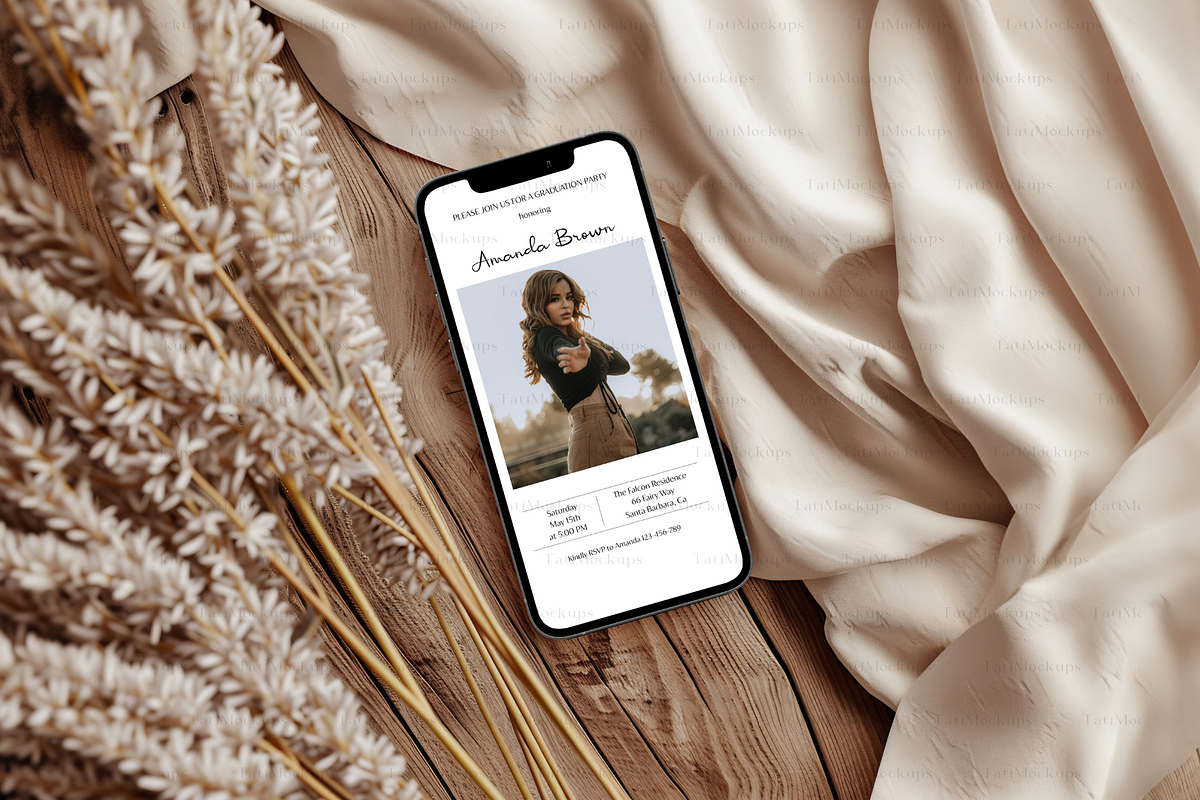 Cellphone Mockup, iPhone Screen Mock, a Product Mockup by TatiMockup (Photo 5 of 7)