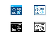 Dashboard analytics icon set, an Outline Icon by Design Store (Thumbnail 2 of 2)