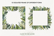 TROPICAL LEAVES & ELEMENTS, a Decorative Illustration by Watercolor by Tonia Tkach (Thumbnail 3 of 6)