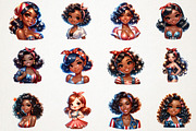 Juneteenth Black Women Sublimation, an Illustration by RobertsArt (Thumbnail 7 of 7)