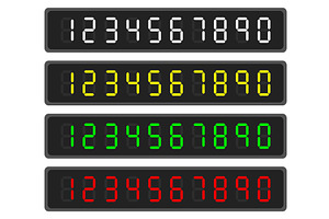Electronic panel with digital, a Technology Illustration by Vectorbuum
