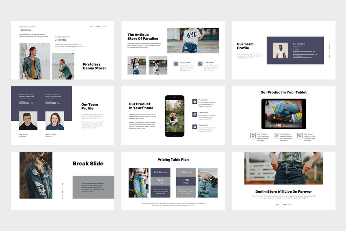 Jonaru : Fashion Google Slides, a Presentation Template by Punkl Camp (Photo 3 of 9)