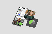 Social Media Mockup Social Media, a Wearable Device Mockup by seramoe (Thumbnail 4 of 7)