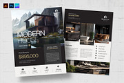 Real Estate Flyer Template, a Flyer Template by BrandPacks (Thumbnail 1 of 5)