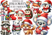 Cute Cartoon Christmas Clipart, an Illustration by Daily.Designs (Thumbnail 1 of 4)