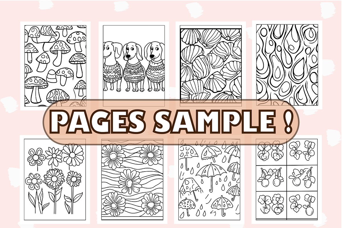 Comfy Patterns Bold & Easy Coloring, an Animal Illustration by Design Zone (Photo 3 of 4)
