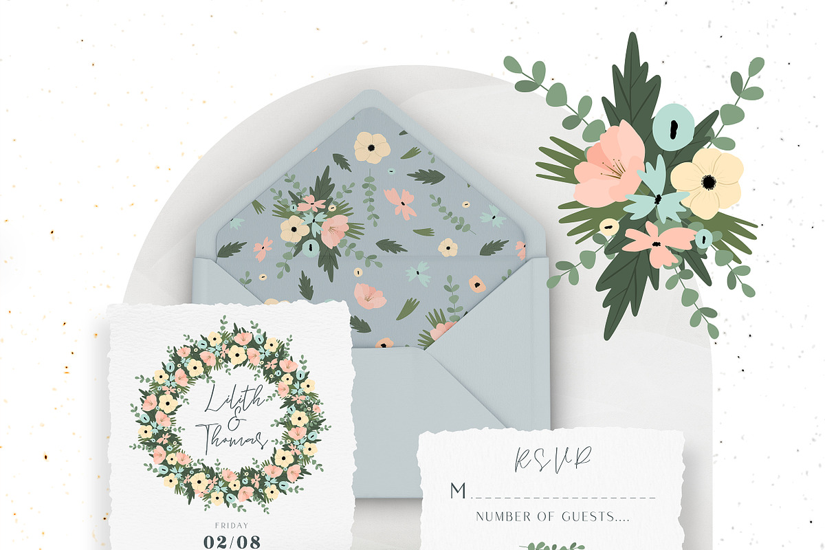 BLOSSOM GARDEN Botanical Collection, an Illustration by Alisha Gronska (Photo 3 of 11)