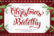 Christmas Balethy, a Handwritten Font by Yoga Letter (Thumbnail 1 of 7)