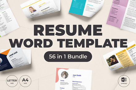 Resume Template Word CV Bundle