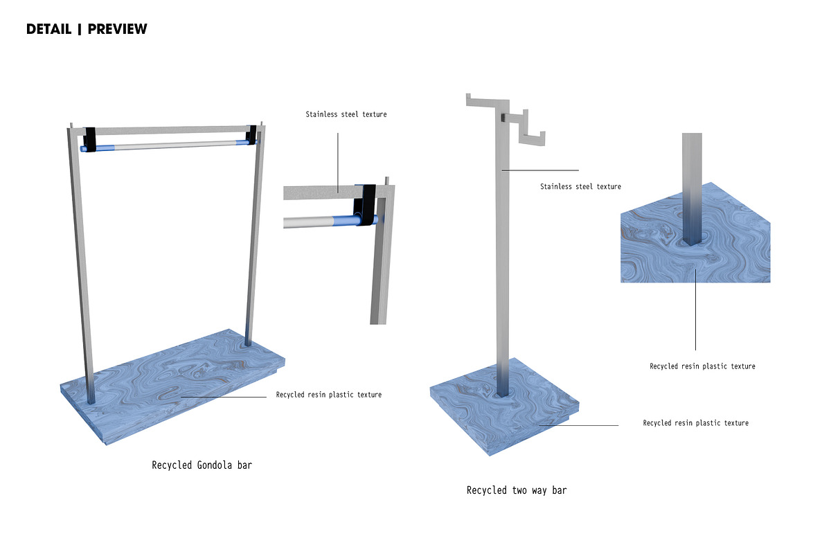 3D Recycled Steel Display Set, a Furniture 3D Model by made_by_nope (Photo 8 of 13)