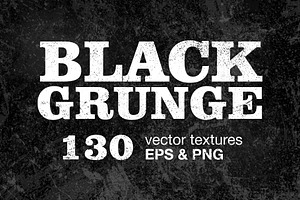 130 Black Grunge Textures