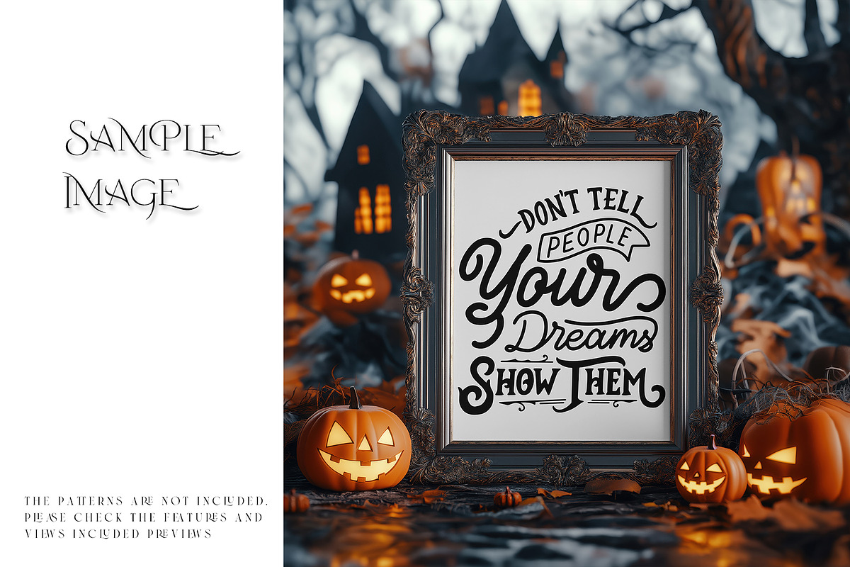 Halloween Spooky Frames Collection, a Household Mockup by mock-ups (Photo 6 of 16)