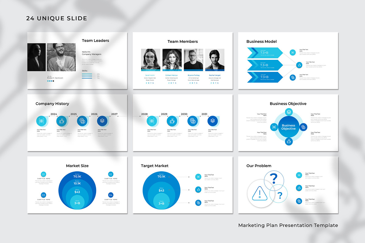 Marketing Plan Presentation Template preview 7