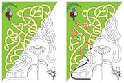 Set 126 - 8 Ladybug mazes, an Illustration by Little Bird (Thumbnail 4 of 4)