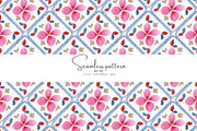 floral tile seamless pattern, a Pattern Graphic by Pink Studio Art (Thumbnail 1 of 5)