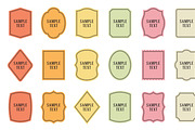 Labels: 18 shapes, different colors, an Object Graphic by moibalkon (Thumbnail 12 of 19)