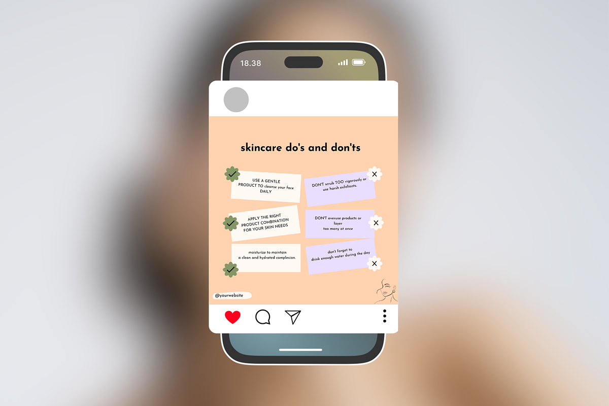 Skincare Social Media Templates, a Social Media Template by Adored Templates (Photo 3 of 10)