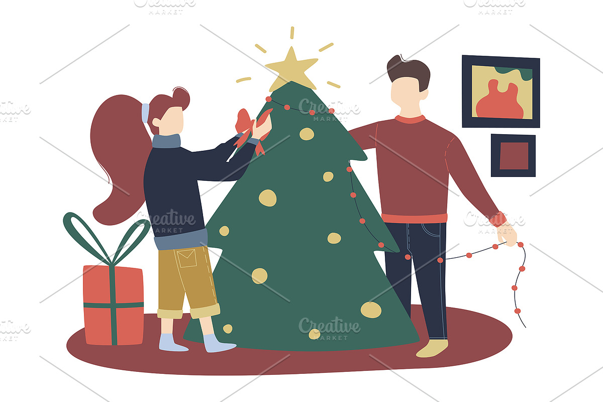 Cartoon Christmas Illustration Set, a Decorative Illustration by Chloe's Illustrations (Photo 2 of 7)
