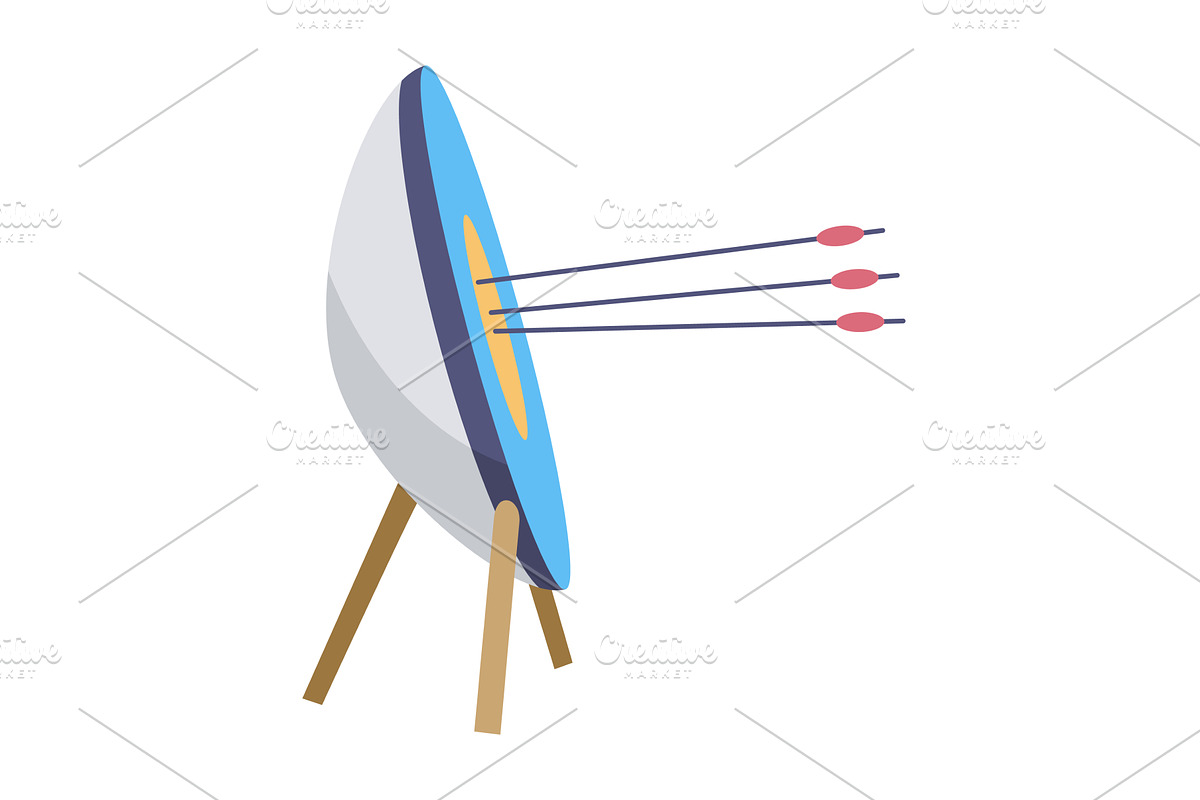 Archery practice or training, an Object Illustration by Things for designers