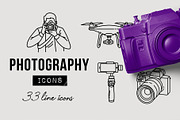 Camera & Photography Icons Pack, an Outline Icon by Hatch Design Workshop (Thumbnail 1 of 9)