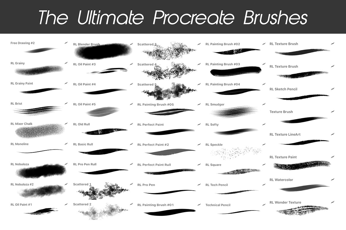The Ultimate Procreate Brushpack! preview 3
