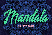 67 Procreate Mandala Stamps Mandalas, a Brush Add-On by Endete & Mazak brushes (Thumbnail 1 of 5)