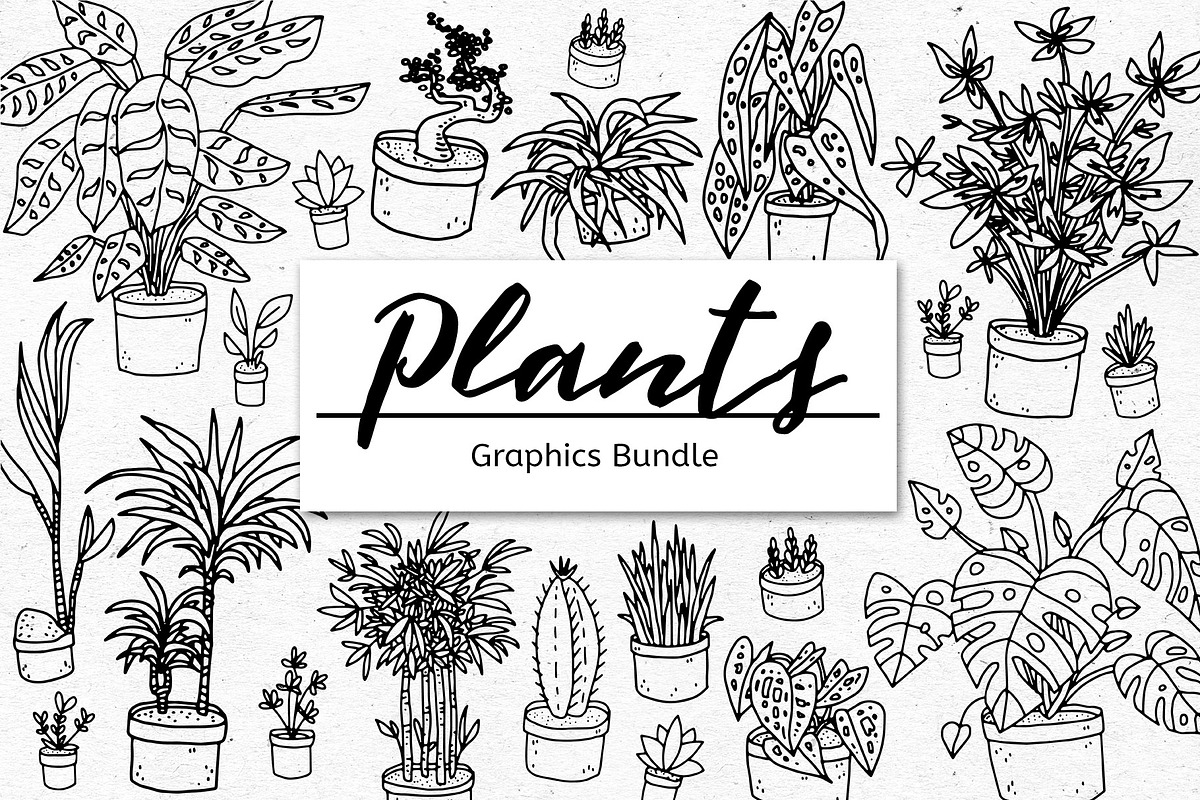 Plant Graphics Bundle, an Object Graphic by voidea