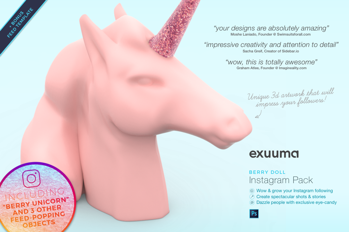 Instagram Pack | BERRY DOLL, a Social Media Template by exuuma (Photo 7 of 7)