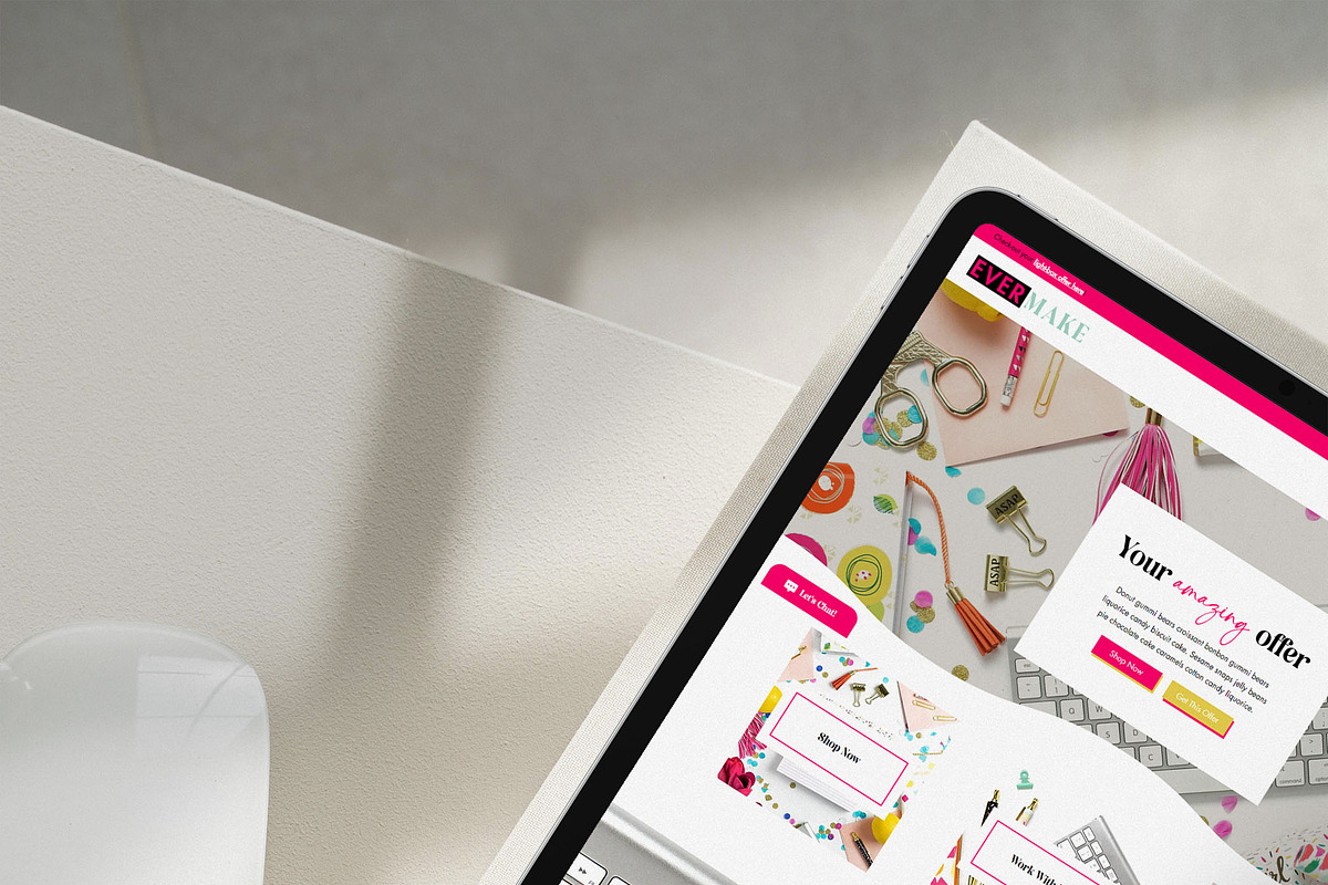 EverMake Wix Website Template, a Wix Template by Girl Boss From Home (Photo 2 of 6)