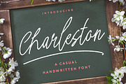 Charleston, a Script Font by Evelyn Richards (Thumbnail 1 of 10)