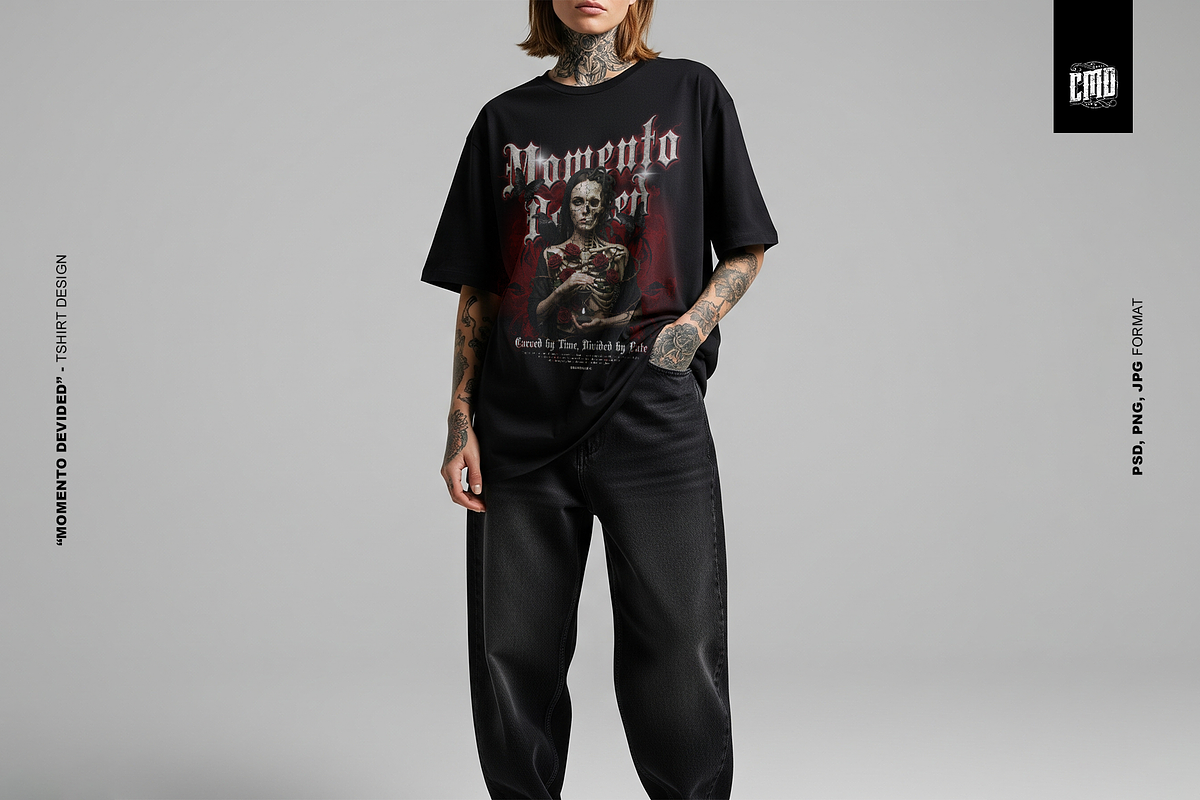 Momento Devided - Tshirt Design, an Object Graphic by Cmd Project (Photo 4 of 10)